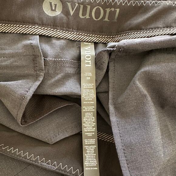 VUORI Men’s 5 Pocket Charcoal Gray Dress Pants Size 38 - Picture 6 of 8